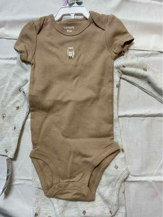 Carters (C) Brown Infant Size 9 MO Girls 3PC Casual