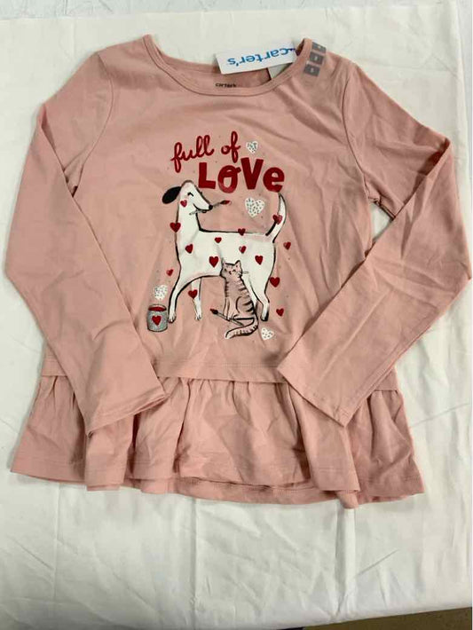 Carters (C) Pink Youth Size 8 Girls LSTop