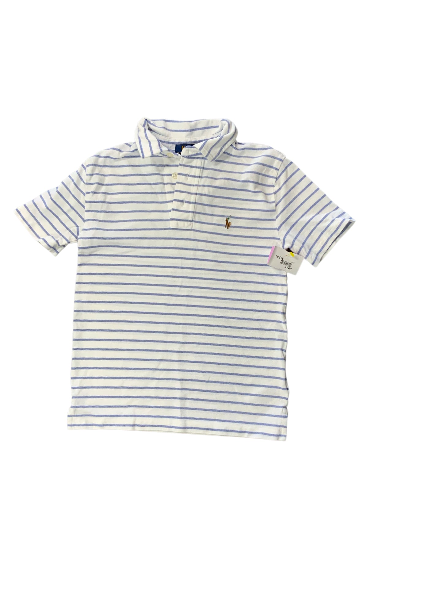 Polo Ralph Lauren (A) White Youth Size 8 Boys SSTop