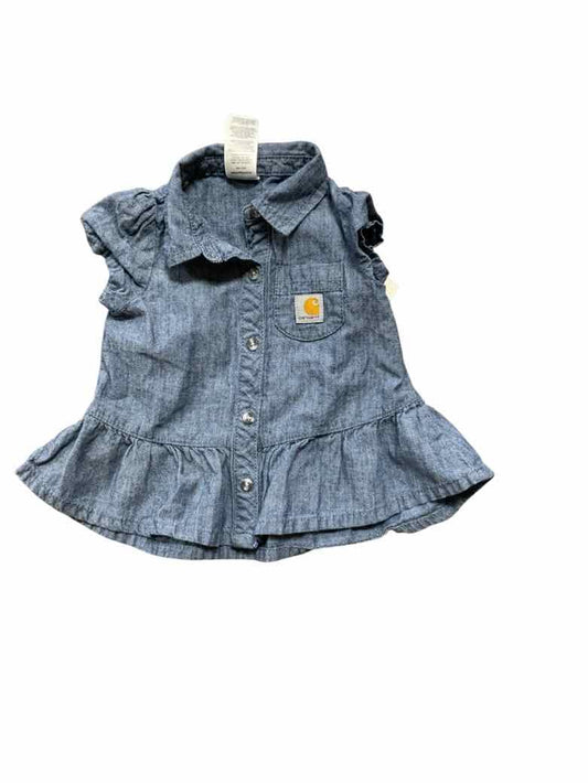 Carhartt (A) Blue Infant Size 3 MO Girls SSTop