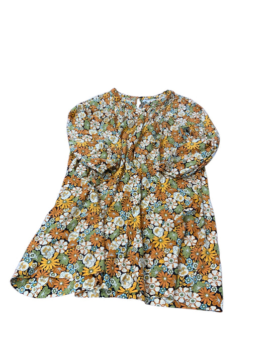 Zara (B) Yellow Youth Size 14 Girls CasualDress