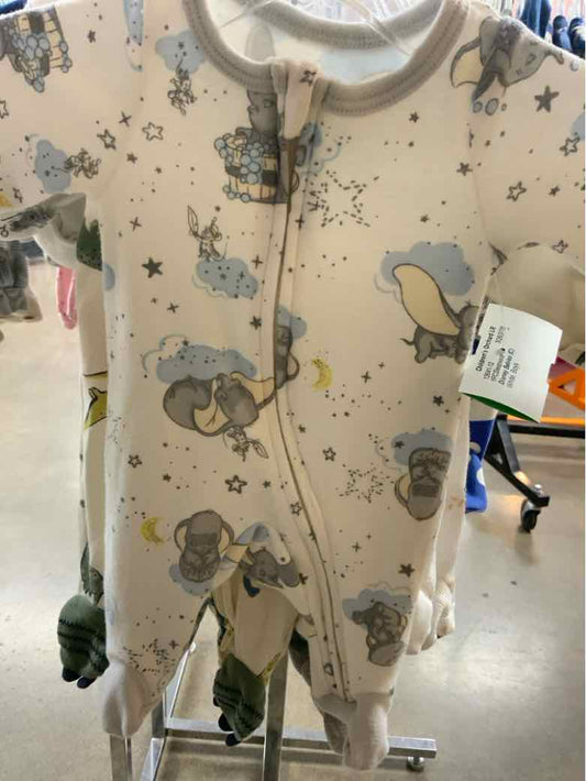 Disney Babies (C) White Infant Size Preemie Boys 1PCSleepwear