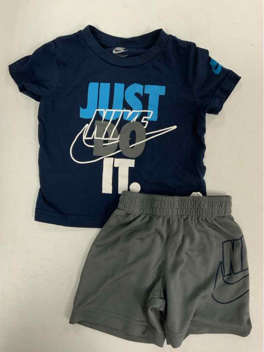 Nike (B) Navy Toddler Size 2T Boys 2PCCasual