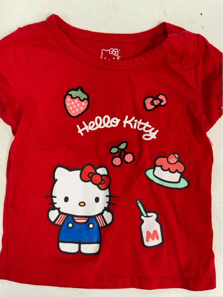 Hello Kitty (D) Red Toddler Size 4T Girls SSTop