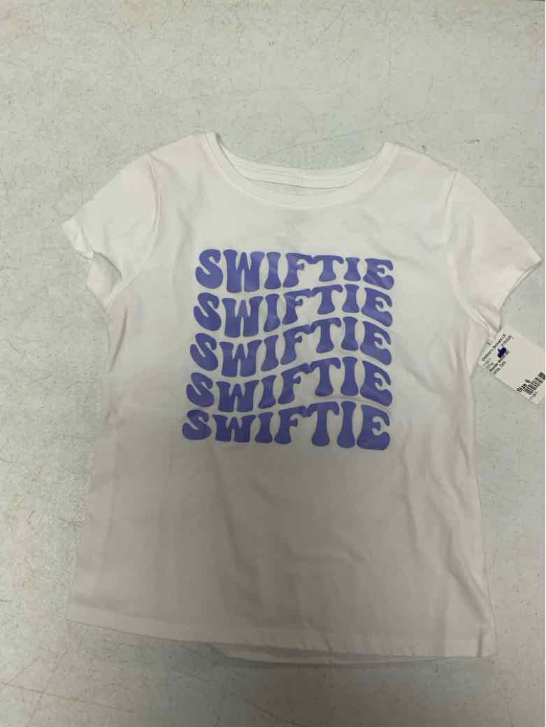 Wonder Nation (E) White Youth Size 6 Girls SSTop