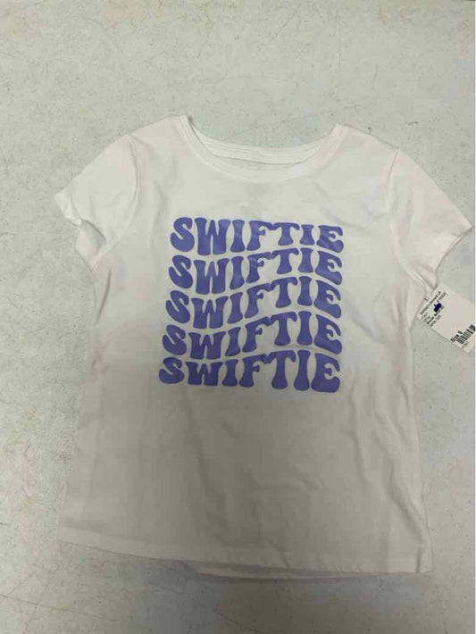 Wonder Nation (E) White Youth Size 6 Girls SSTop