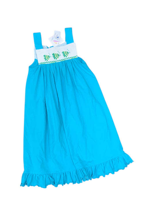 busy bees smocks Blue Youth Size 10 Girls CasualDress