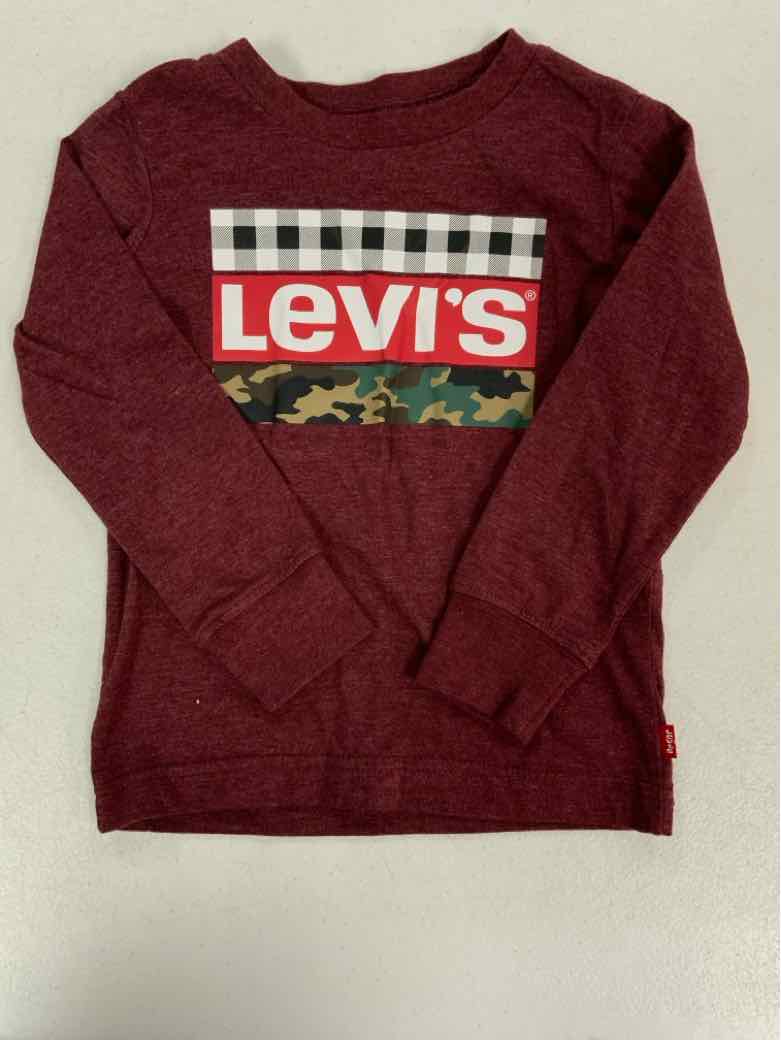 levis Red Toddler Size 3T Boys LSTop