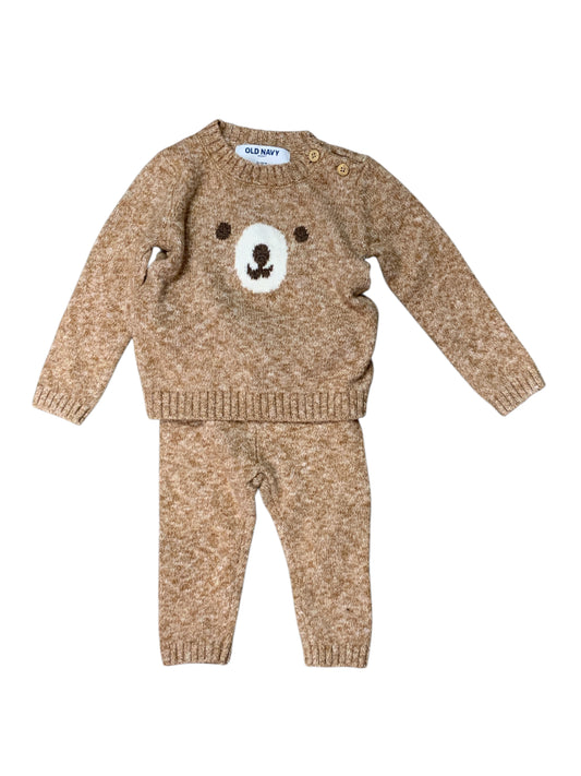 Old Navy (C) Brown Infant Size 12 MO Boys 2PC Casual