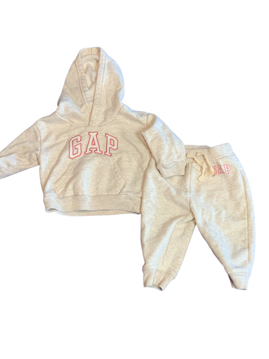 Baby Gap (B) Cream Infant Size 6-12 MO Girls 2PC Casual