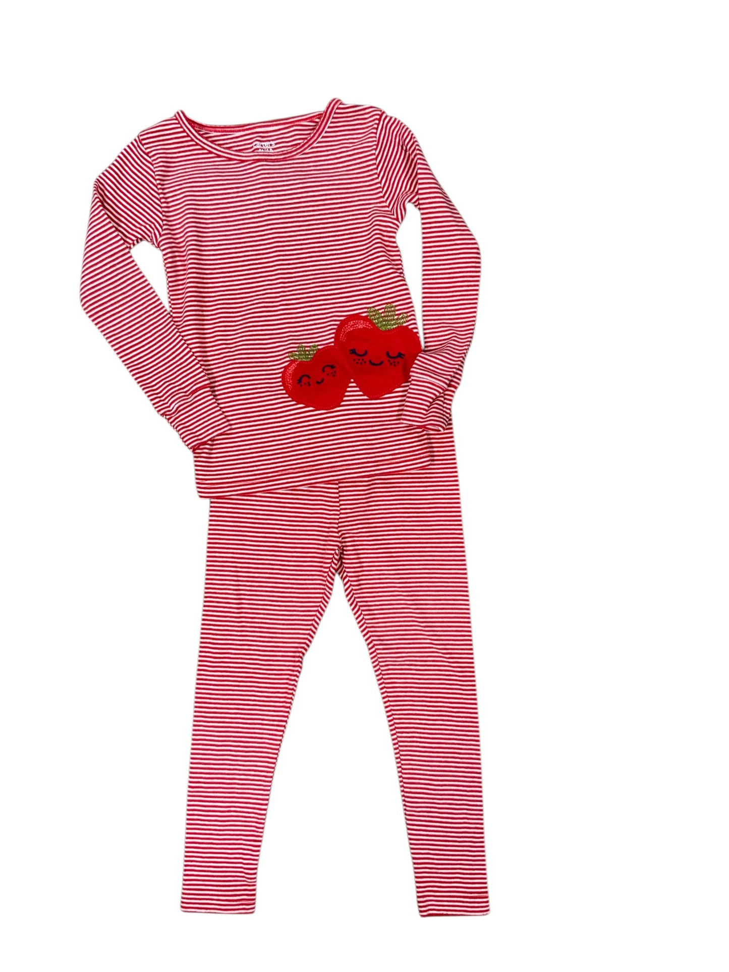 Carters (C) Red Toddler Size 4T Girls 2PCSleepwear