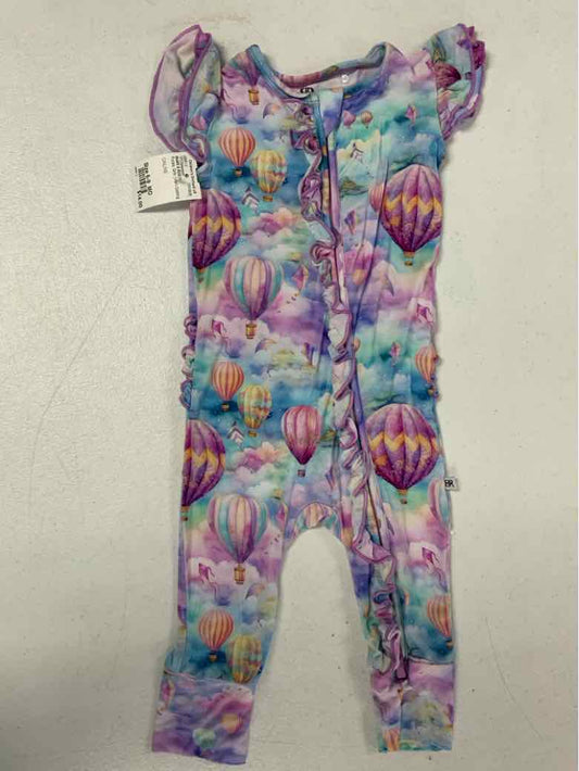 BUMS & ROSES Purple Infant Size 6-9  MO Girls 1PCSleepwear