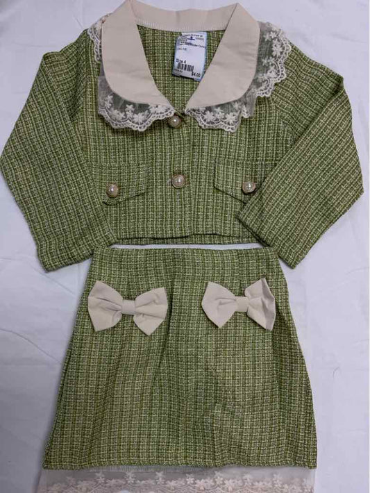no  brand Green Toddler Size 4 Girls 2PCCasual
