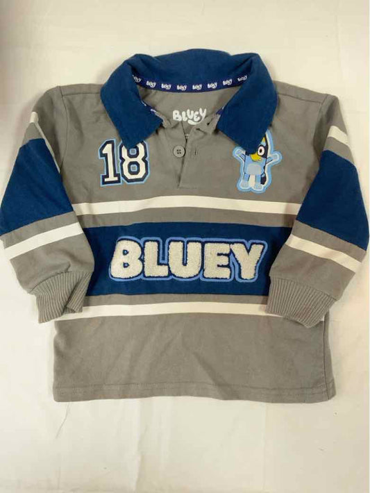 BLUEY Gray Infant Size 18 MO Boys LSTop