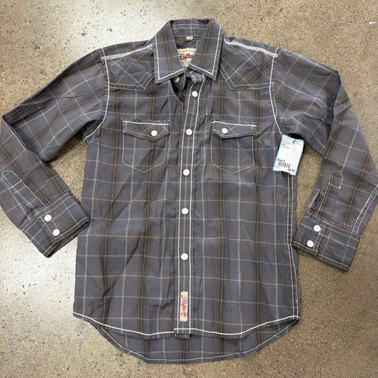 rafter Gray Youth Size 8 Boys ButtondownLS