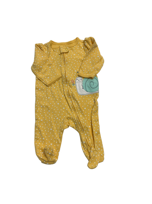 Carters (C) Yellow Infant Size 3 MO Girls 1PCSleepwear