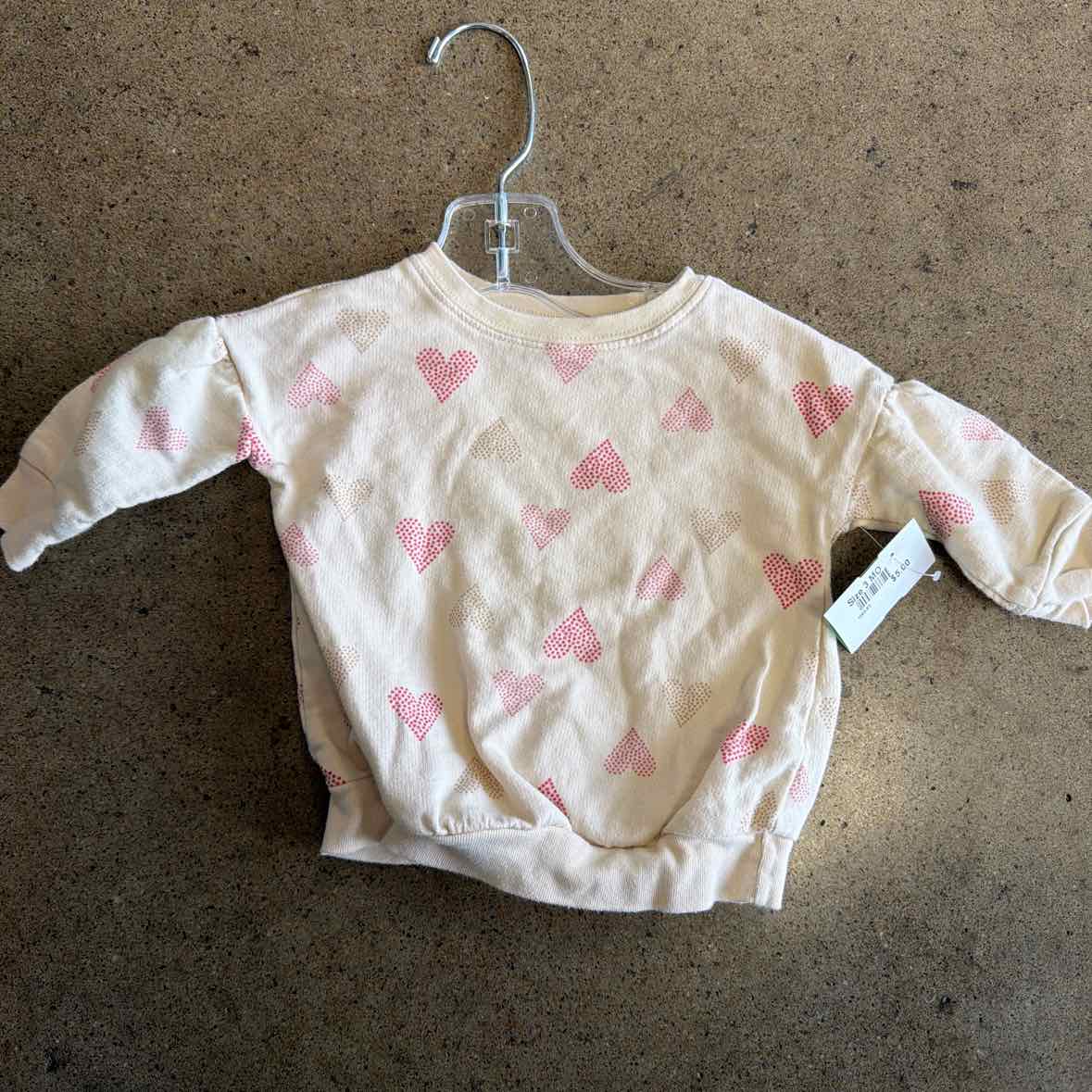 Carters (C) Cream Infant Size 3 MO Girls LSTop