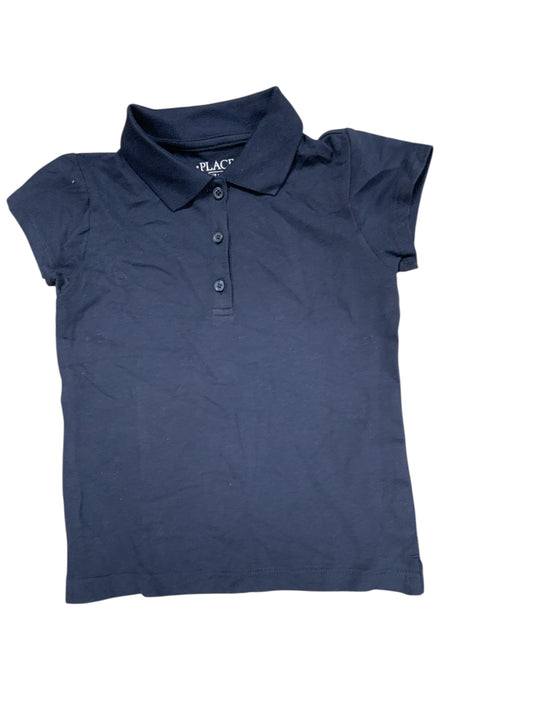 Children's Place (D) Navy Toddler Size 5-6 Girls UniformTopSS