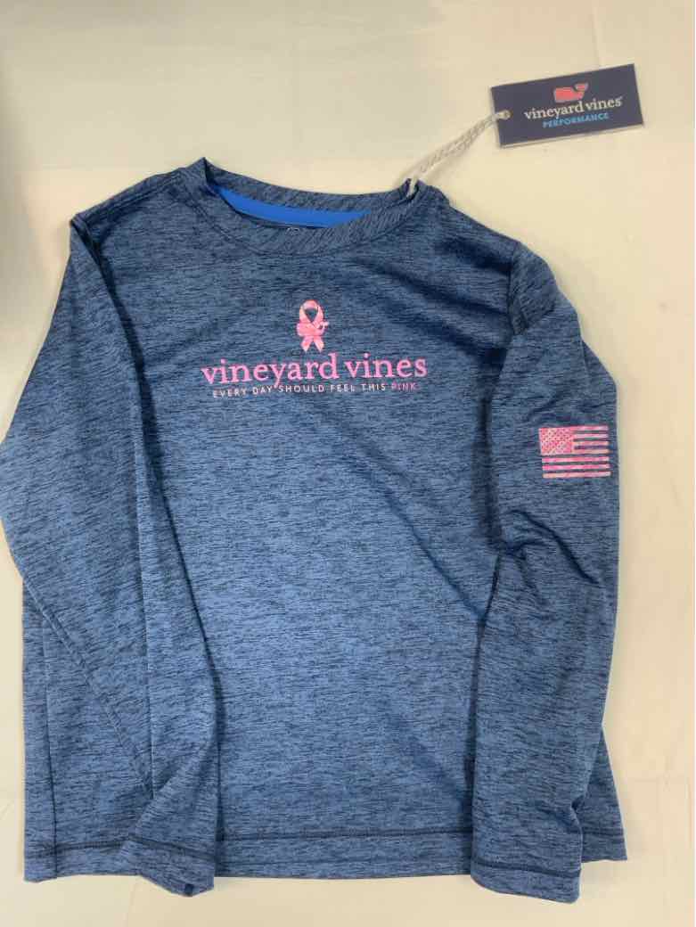 Vineyard Vine from Target (C) Blue Youth Size 7 Girls LSTop