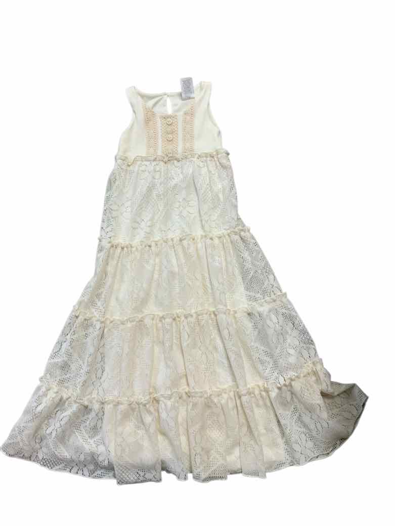 Peaches and Cream Cream Youth Size 7 Girls CasualDress