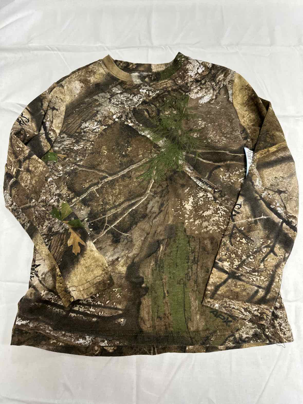 REALTREE Green Youth Size 7 Boys LSTop