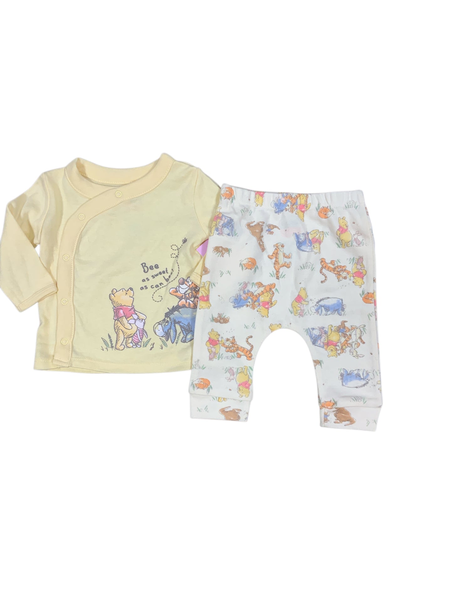 Disney Babies (C) Yellow Infant Size 0-3 MO Boys 2PC Casual