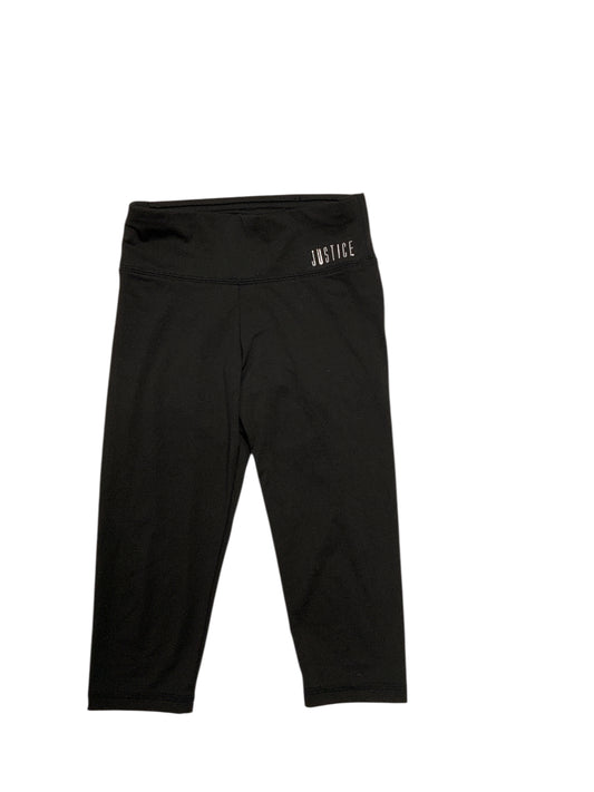 Justice (D) Black Youth Size 6 Girls BasicCapris