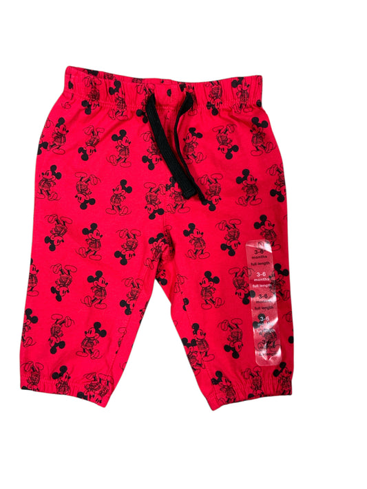 Disney (B) Red Infant Size 6 MO Boys PantBasic