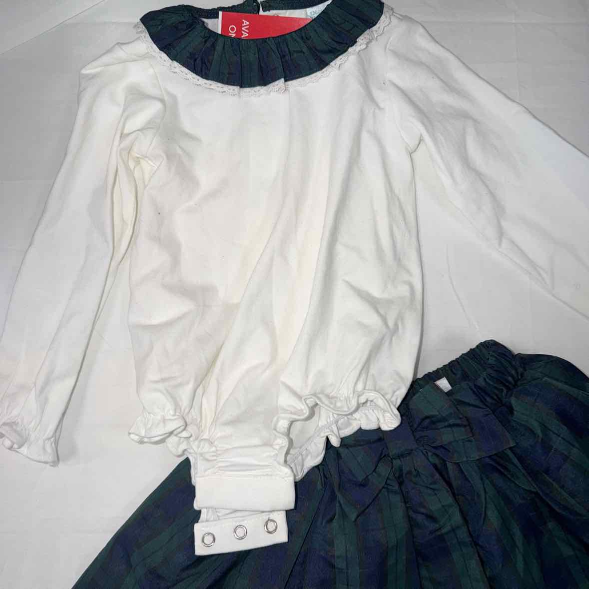 Edgehill Collection (A) Green Infant Size 24 MO Girls 2PC Casual