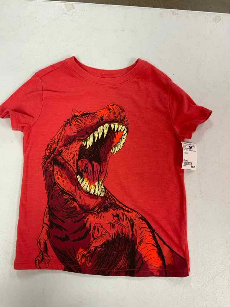 Cat and Jack (D) Red Toddler Size 5 Boys SSTop