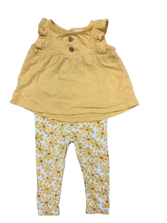 Rene Rofe (C) Yellow Infant Size 18 MO Girls 2PC Casual