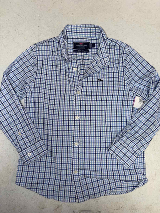 Vineyard Vines (A) Blue Youth Size 7 Boys ButtondownLS