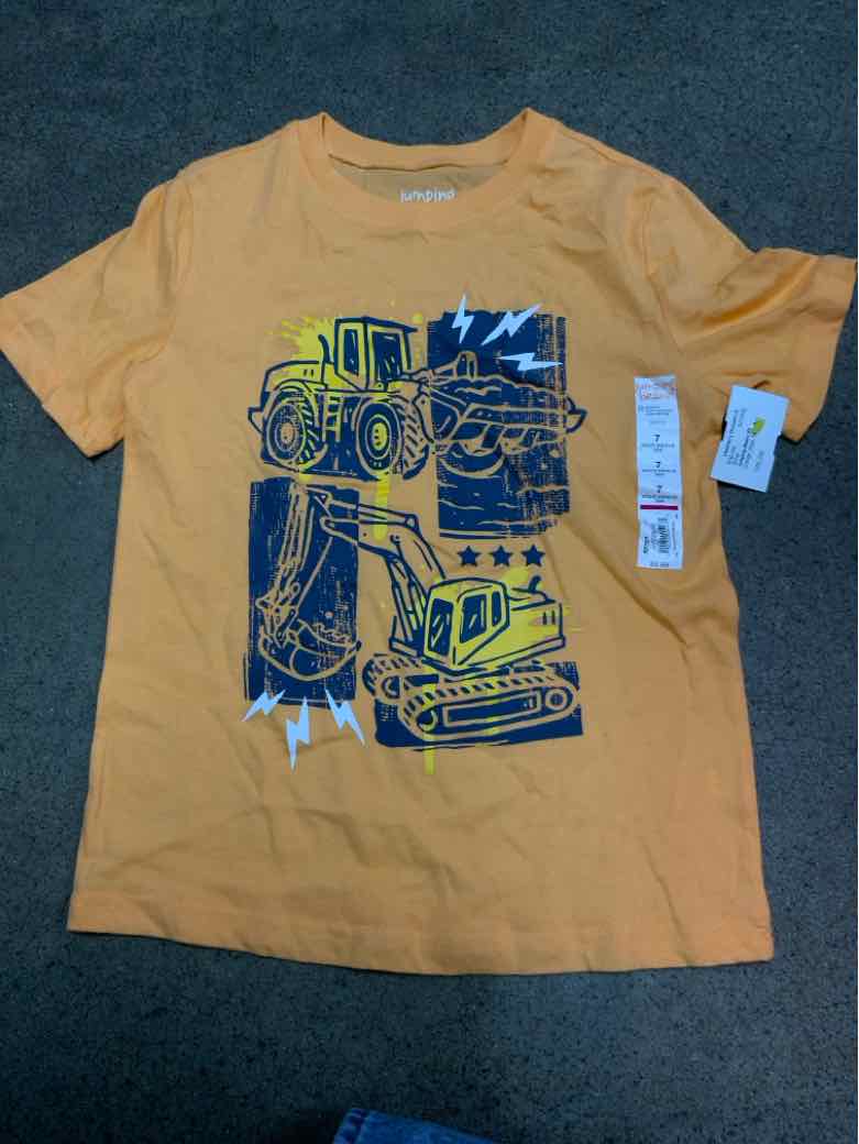 Jumping Beans (D) Orange Youth Size 7 Boys SSTop