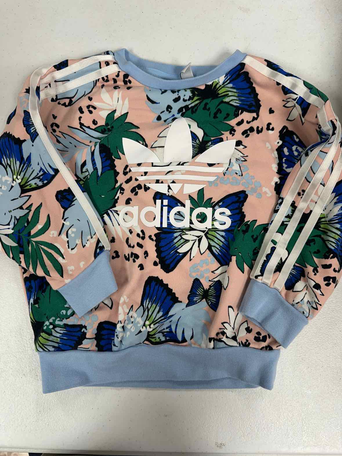 Adidas (B) Blue Toddler Size 5 Girls Sweatshirt