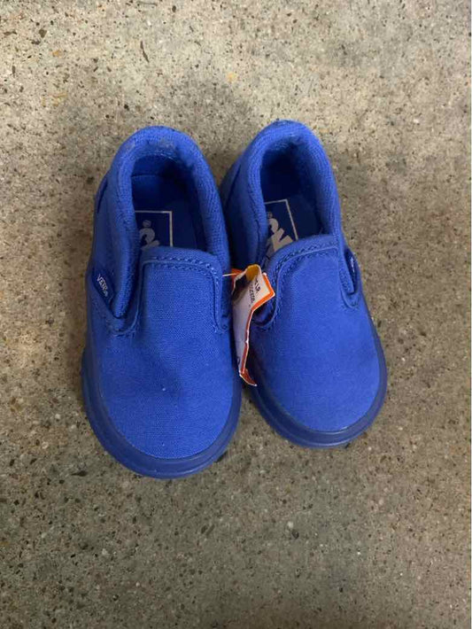 Vans (C) Blue Toddler Shoe Size 4 (Toddler) Girls Casual Shoes