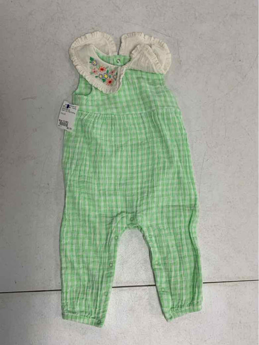 Cat and Jack (D) Green Infant Size 12 MO Girls 1PC Casual
