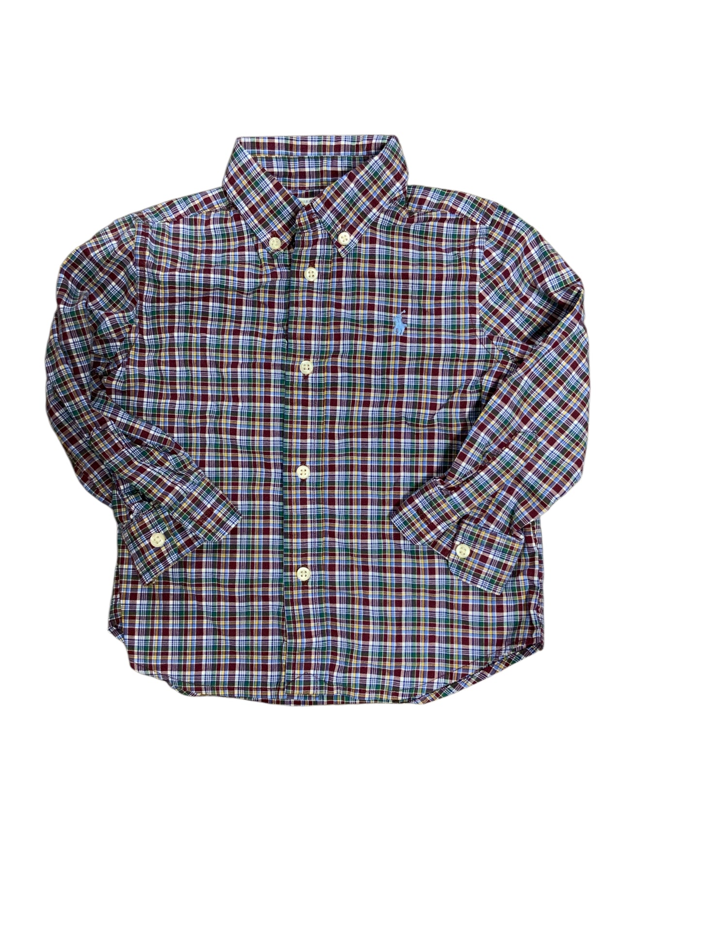 Ralph Lauren (A) Red Infant Size 24 MO Boys ButtondownLS