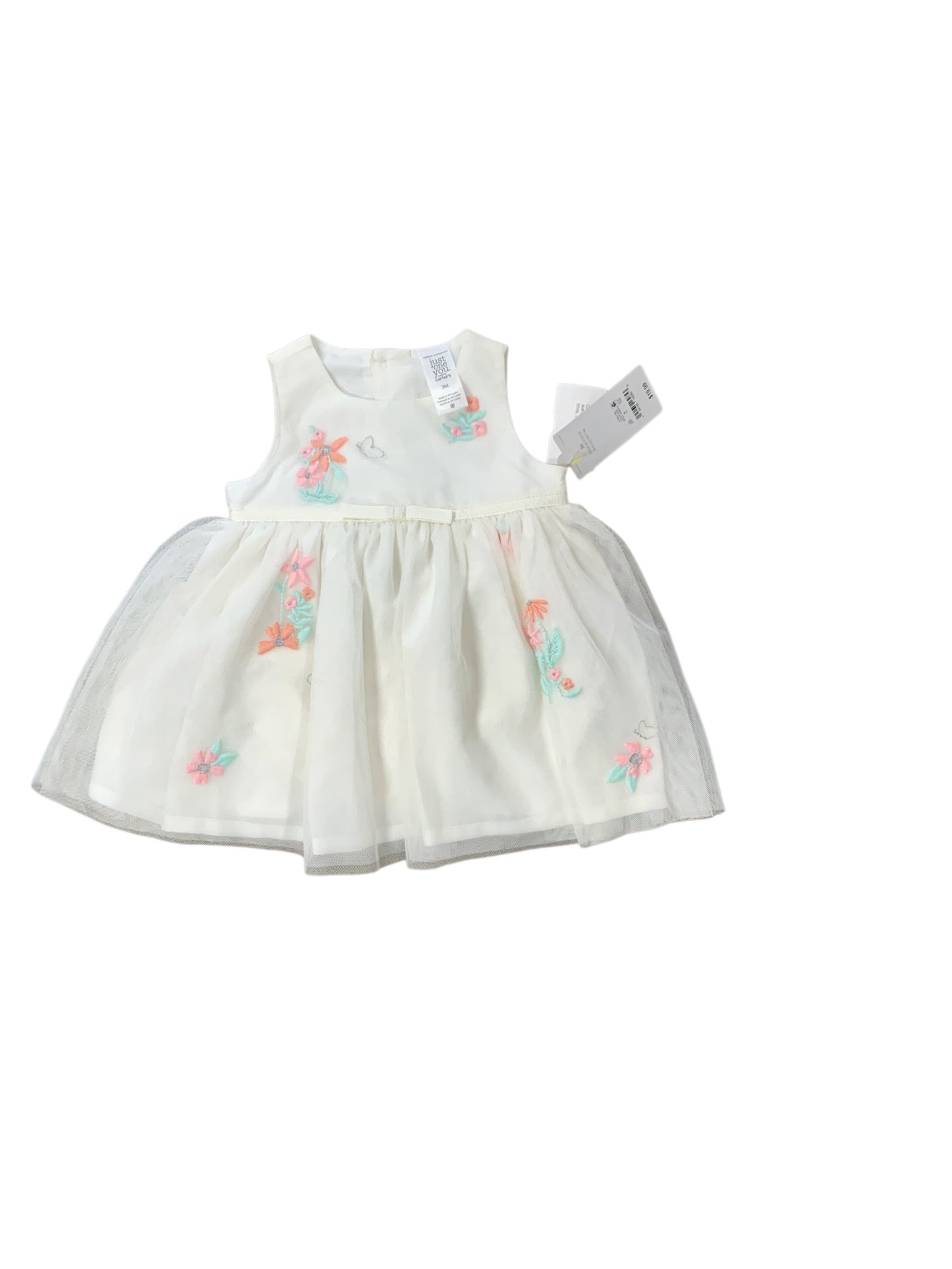 Just One You (D) White Infant Size 3 MO CasualDress