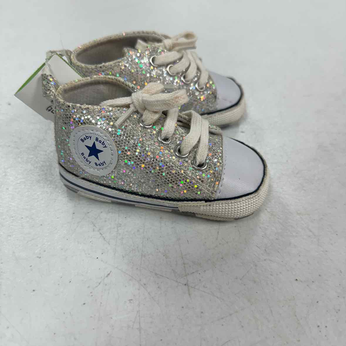 no  brand Gray Infant Shoe Size 2 (Infant) Girls Casual Shoes