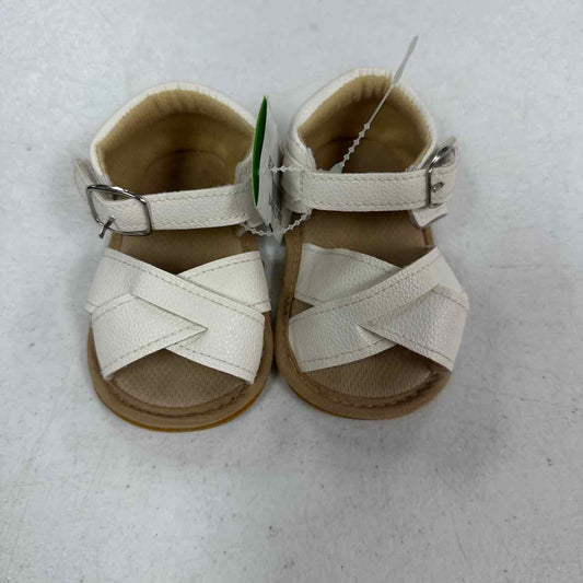 no  brand White Infant Shoe Size 2 (Infant) Girls SandalsBasic