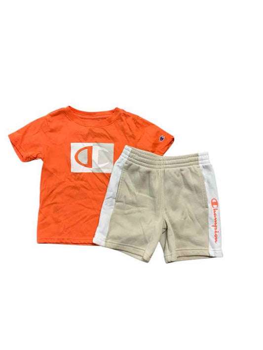Champion (C) Orange Toddler Size 4T Boys 2PCCasual