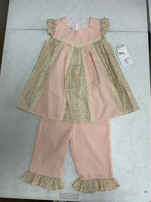 Bonnie Jean (B) Pink Toddler Size 4T Girls 2PCCasual