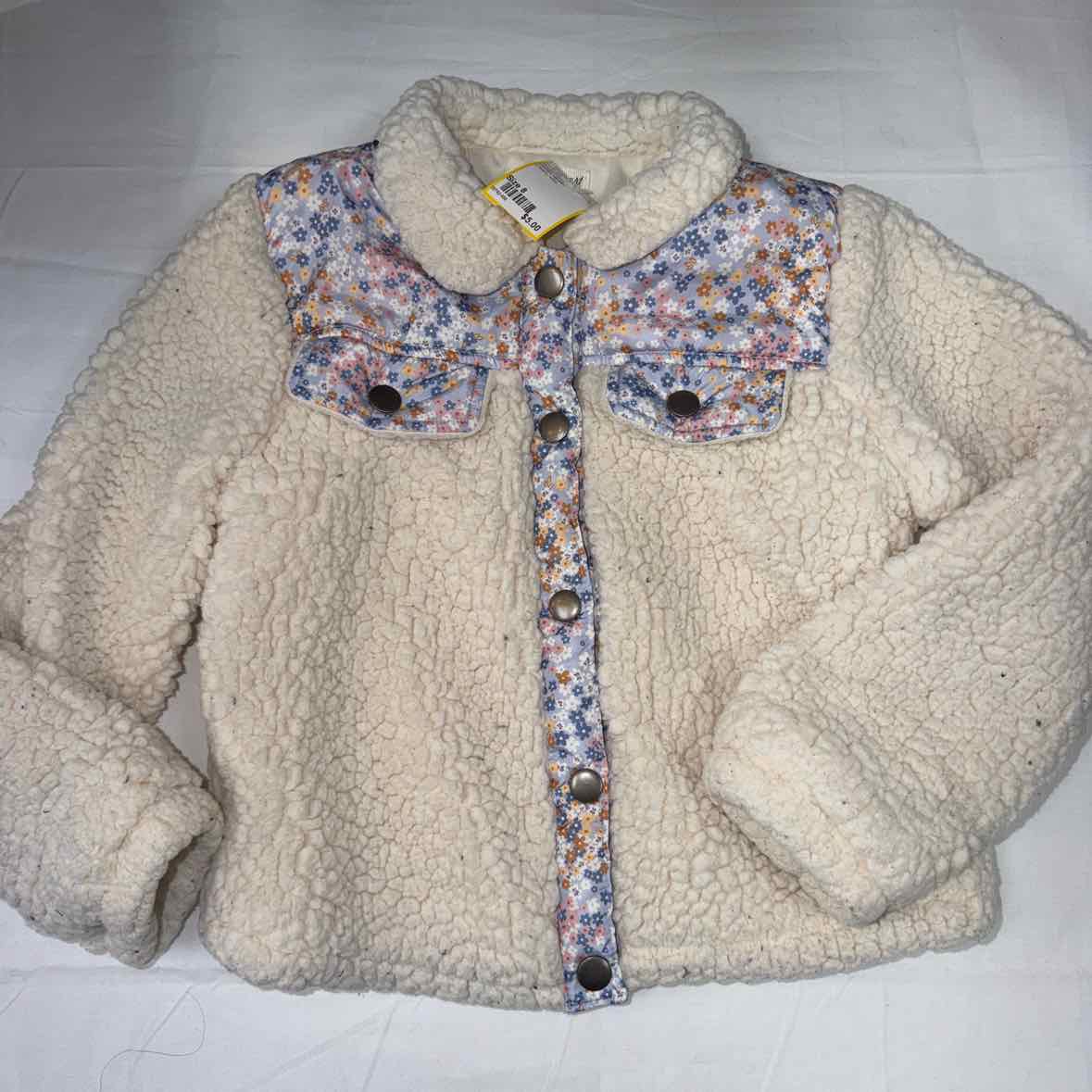 DEREK HEART Cream Youth Size 8 Girls SweaterHeavy