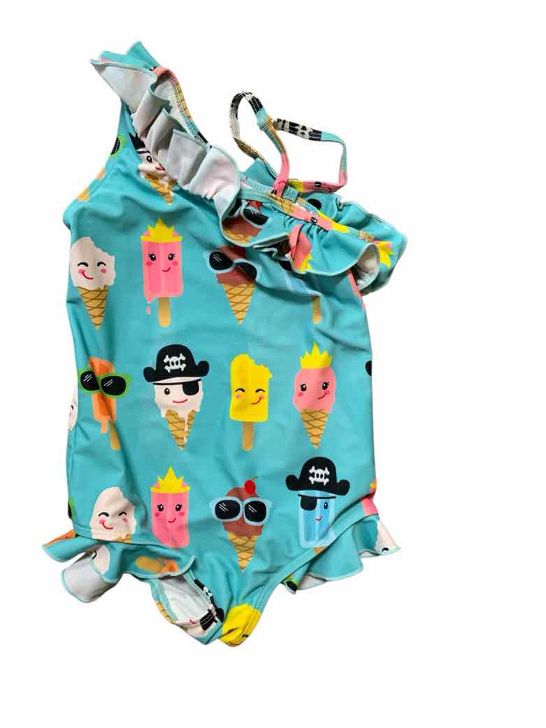 RUFFLE GIRL Blue Youth Size 7 Girls 1PCSwimwear