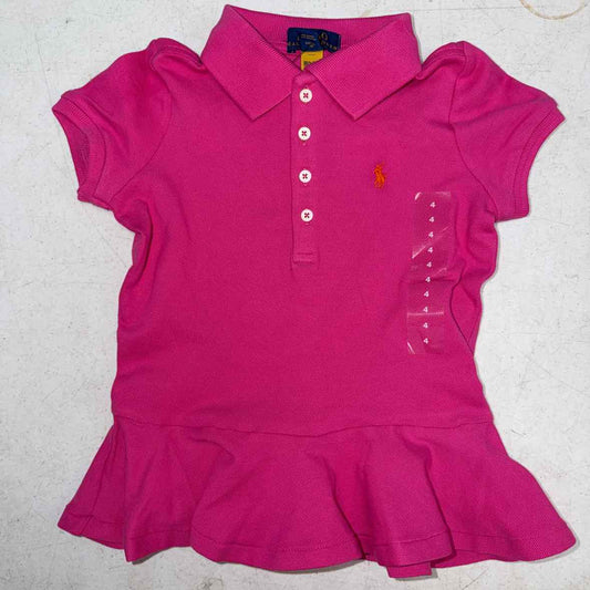 Polo Ralph Lauren (A) Pink Toddler Size 4 Girls SSTop