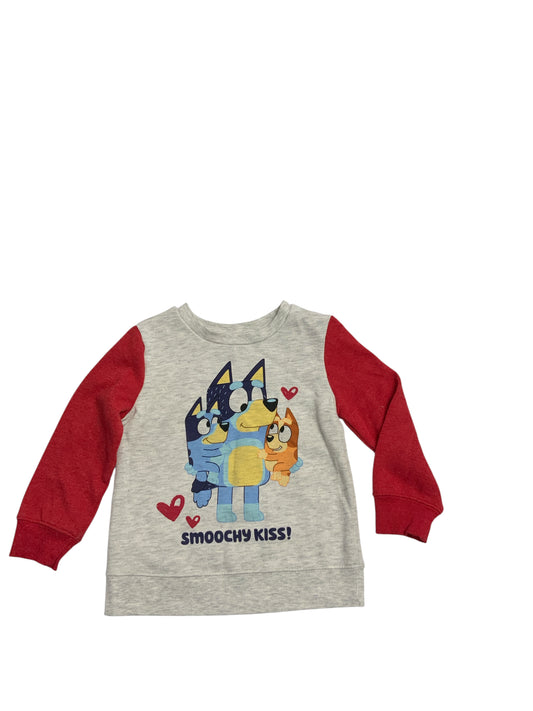 BLUEY Red Toddler Size 4T Boys LSTop