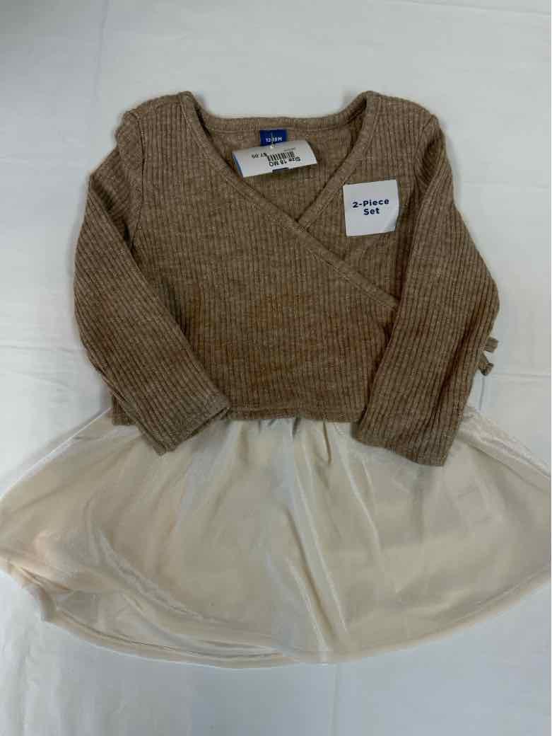 Old Navy (C) Cream Infant Size 18 MO Girls 2PC Casual