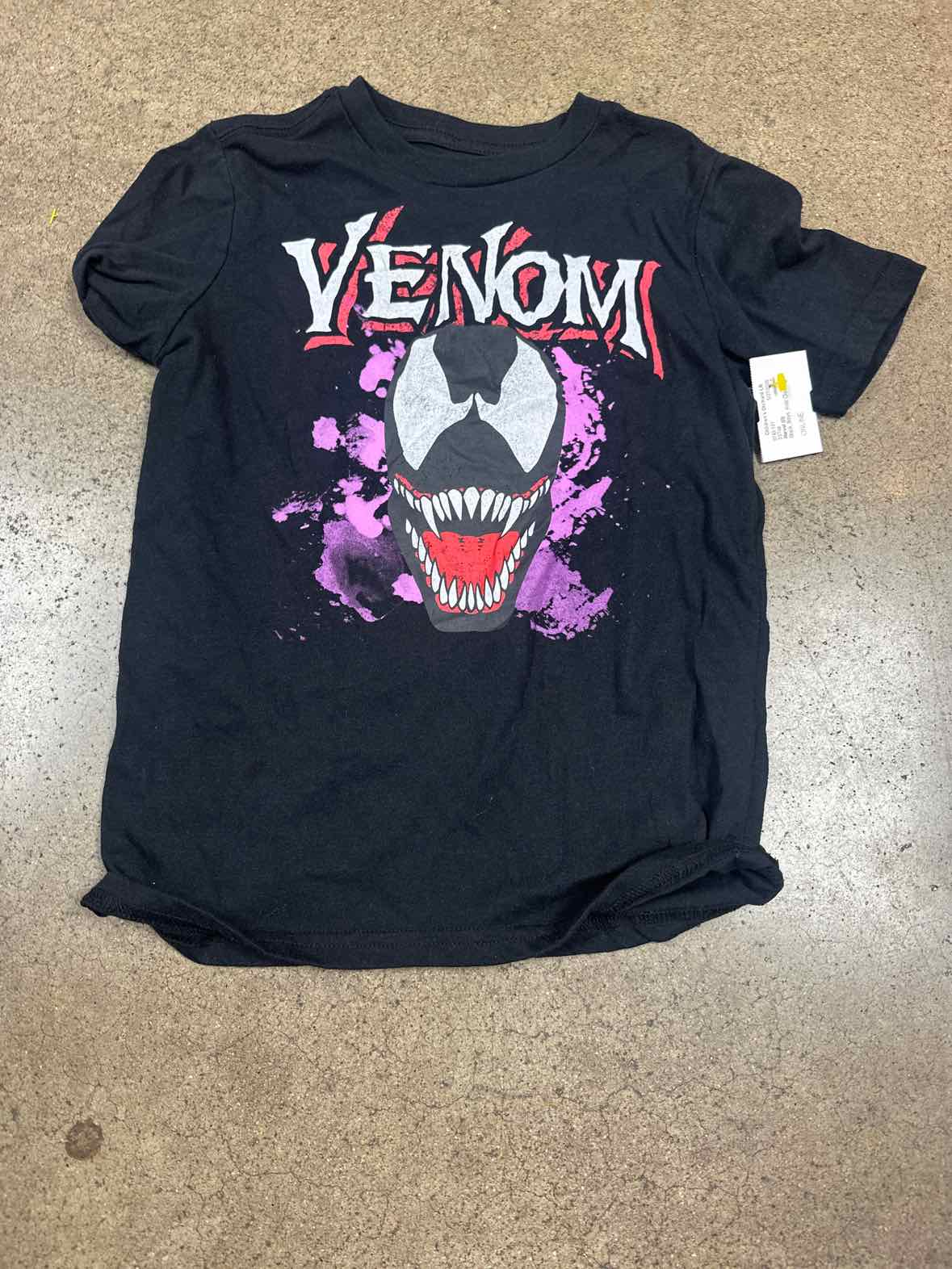 Marvel (D) Black Youth Size 7 Boys SSTop