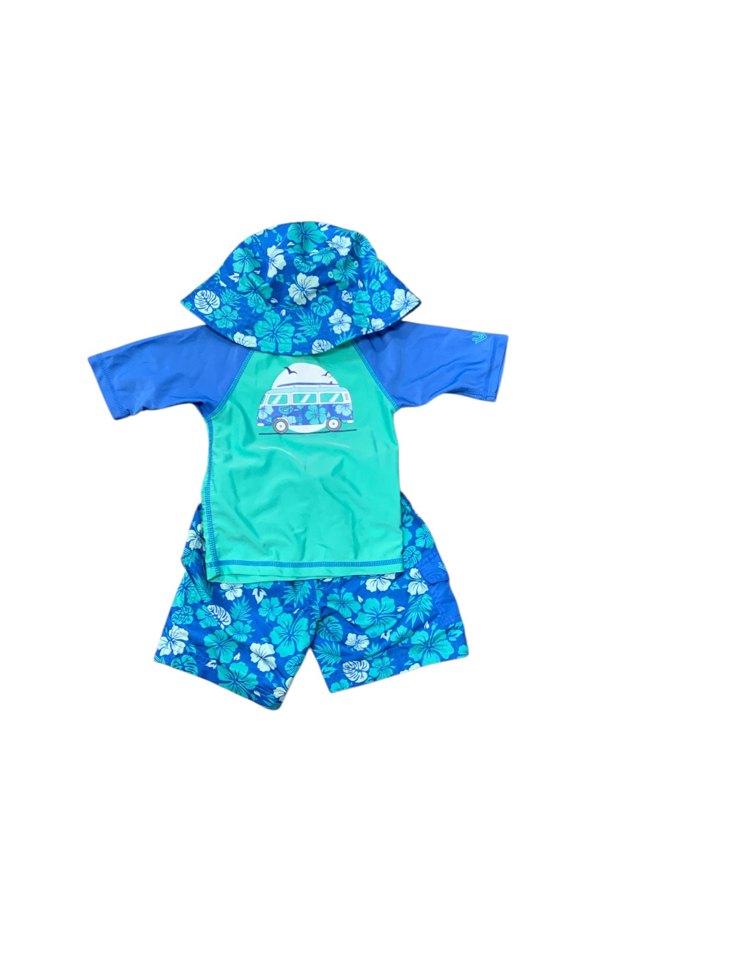 UV Skinz (A) Blue Toddler Size 2T Boys 3PCSwimwear