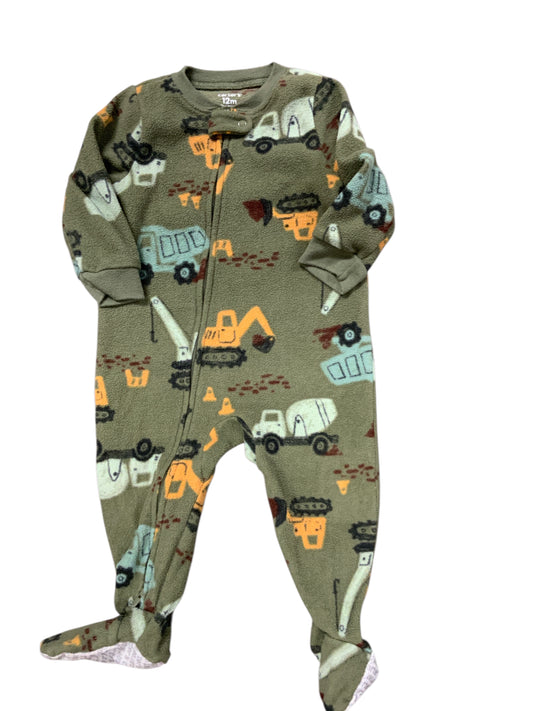 Carters (C) Green Infant Size 12 MO Boys 1PCSleepwear